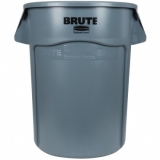 Контейнер круглый Rubbermaid Brute FG264360GRYA серый 166,5л