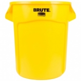 Контейнер круглый Rubbermaid Brute FG262000YEL желтый 75,7л