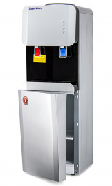 Кулер для воды Aqua Work 105-LRX серебристый с холодильником