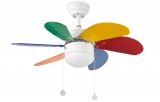 Потолочный люстра-вентилятор FARO Palao Multicolor