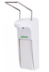 Дозатор для дезинфицирующих средств / жидкого мыла локтевой Saraya MDS-1000PW