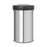 Мусорный бак с крышкой Brabantia Big Bin 60л, Стальной матовый