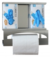 Диспенсер для перчаток и рулонного полотенца Алсера DU-002 CPO
